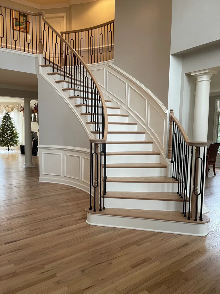 stairs carpet installation by floorsbay